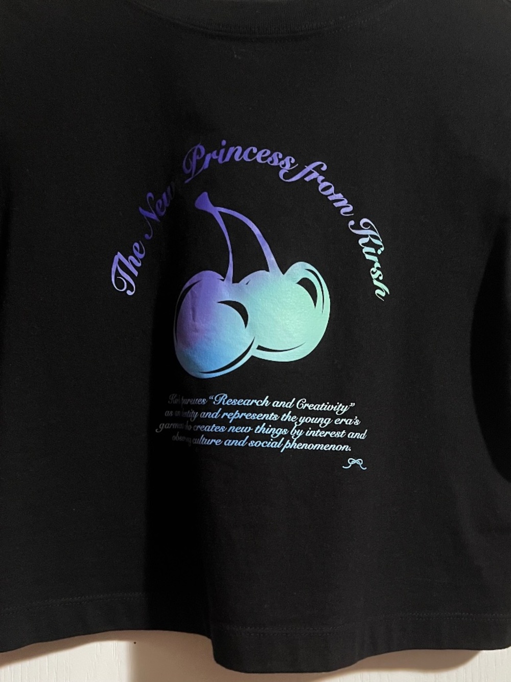 Kirsh Cherry Tee black 1